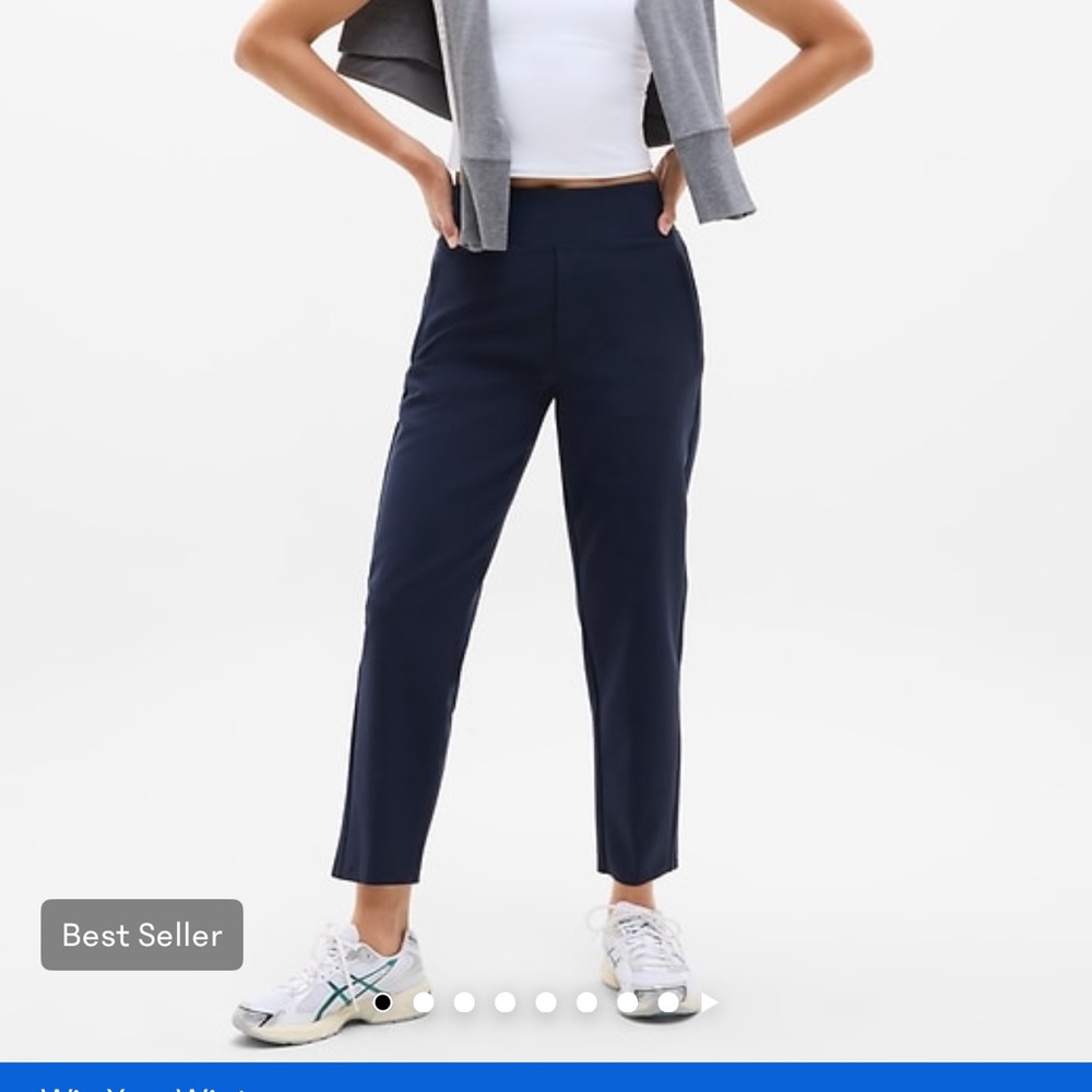 Athleta Navy Endless High Rise Pant.
